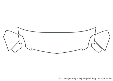 dts 3M Clear Bra Hood Precut PPF Diagram