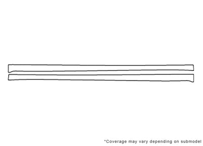 dts 3M Clear Bra Door Cup Precut PPF Diagram