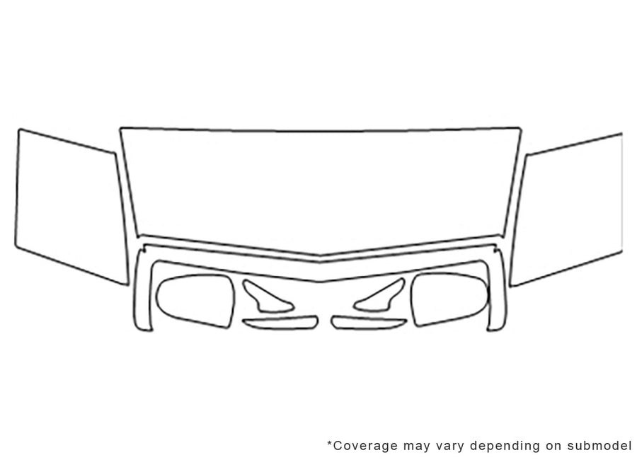 eldorado 3M Clear Bra Hood Precut PPF Diagram