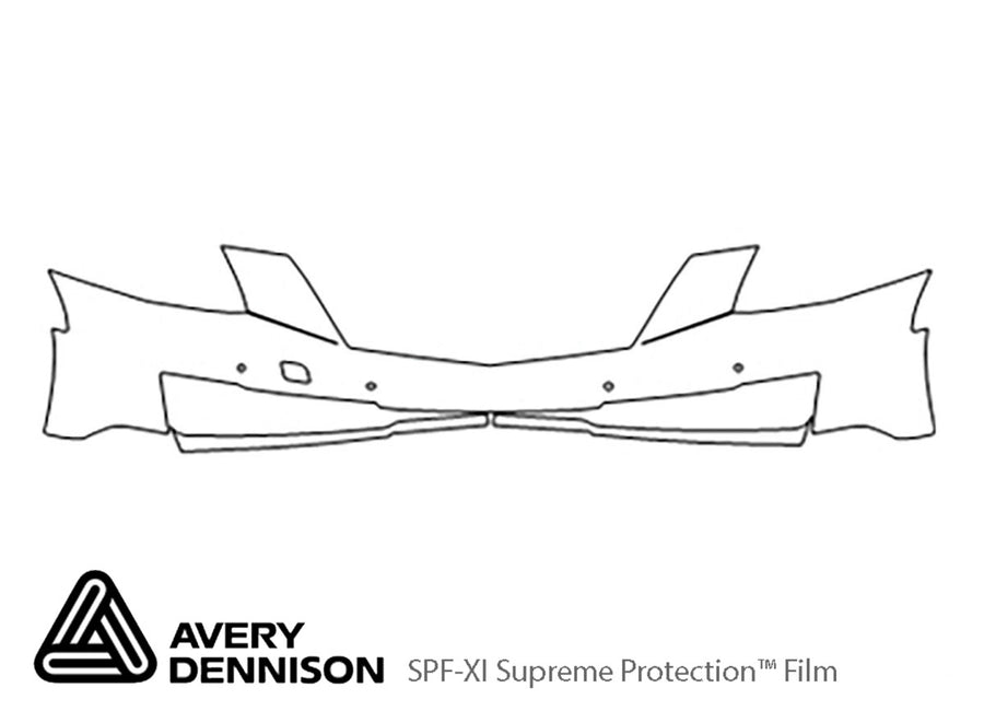 elr Avery Dennison Clear Bra Bumper Precut PPF Diagram