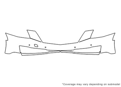 elr 3M Clear Bra Bumper Precut PPF Diagram