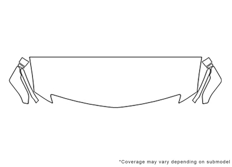 elr 3M Clear Bra Hood Precut PPF Diagram