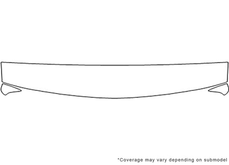 escalade Avery Dennison Clear Bra Hood Precut PPF Diagram