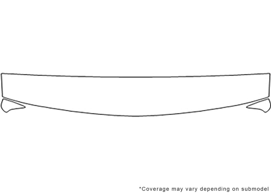 escalade Avery Dennison Clear Bra Hood Precut PPF Diagram