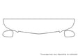 escalade 3M Clear Bra Hood Precut PPF Diagram
