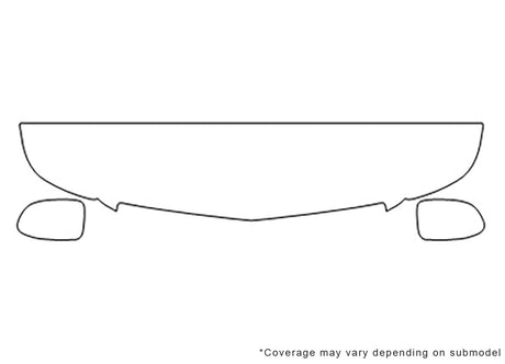 escalade Avery Dennison Clear Bra Hood Precut PPF Diagram