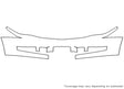 escalade 3M Clear Bra Bumper Precut PPF Diagram