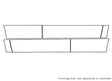 escalade 3M Clear Bra Door Cup Precut PPF Diagram