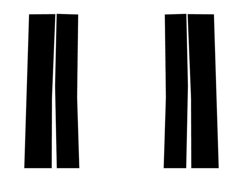 cadillac escalade 2007-2014 (esv / ext) Gloss Black Pillar Trim