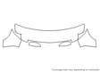escalade 3M Clear Bra Hood Precut PPF Diagram