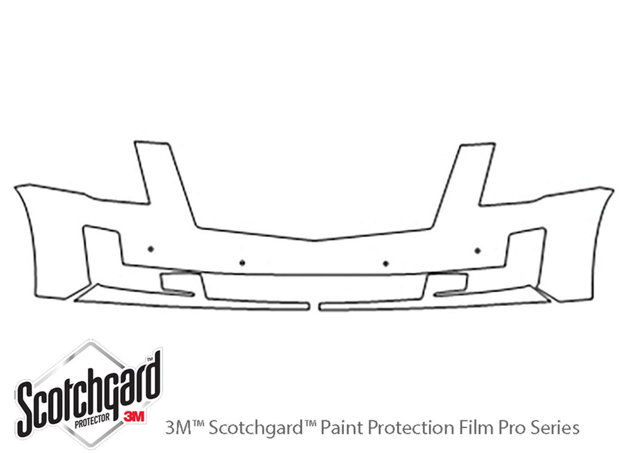 escalade 3M Clear Bra Bumper Precut PPF Diagram