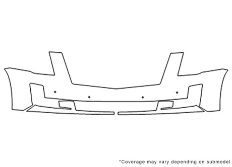 escalade 3M Clear Bra Bumper Precut PPF Diagram