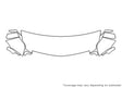 escalade Avery Dennison Clear Bra Hood Precut PPF Diagram