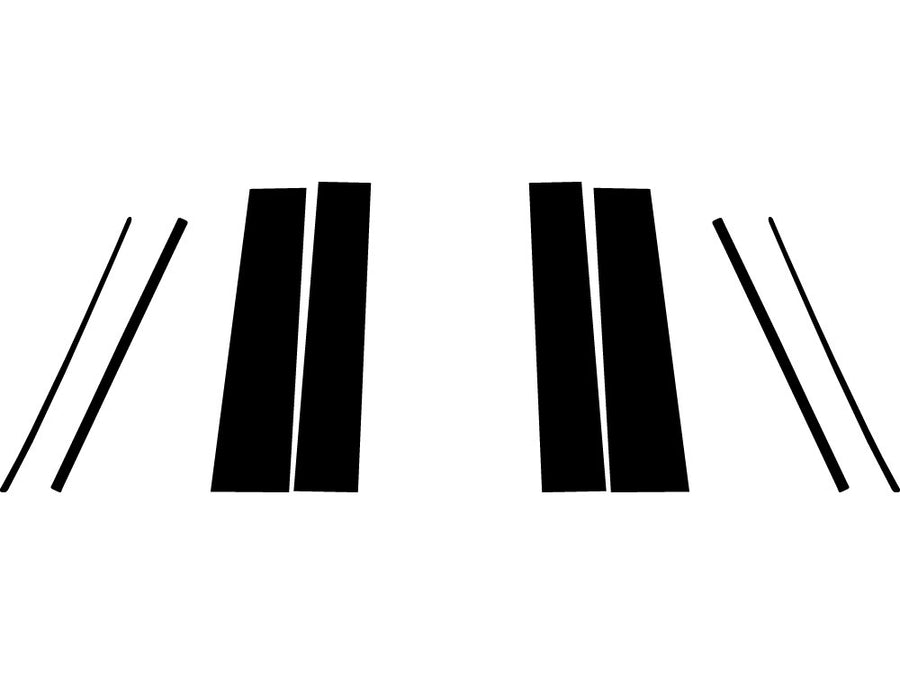 cadillac escalade 2015-2020 (esv / ext) Carbon Fiber Pillar Trim Diagram