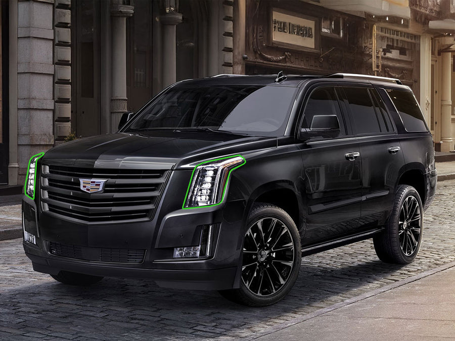 cadillac escalade 2015-2020 Headlight Protection Installation Location