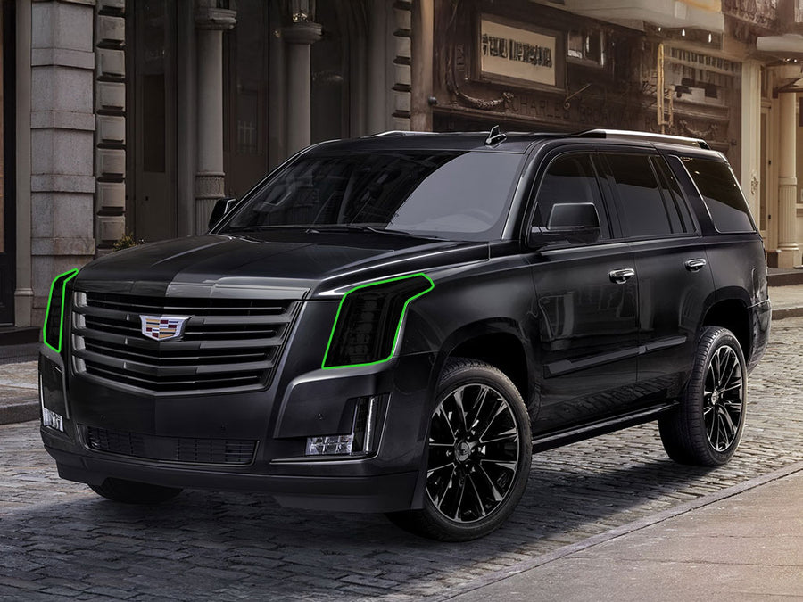 cadillac escalade 2015-2020 Headlight Tint Location