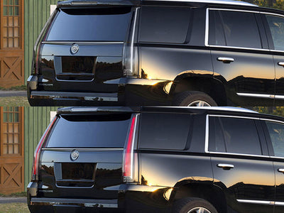 escalade Before and After Smoked Taillights