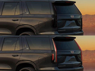 escalade Before and After Smoked Taillights