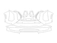 escalade 3M Clear Bra Bumper Precut PPF Diagram