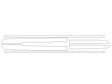 escalade Avery Dennison Clear Bra Door Cup Precut PPF Diagram