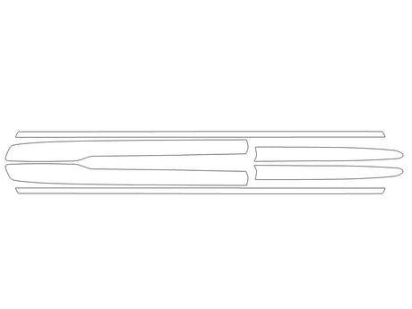 escalade Avery Dennison Clear Bra Door Cup Precut PPF Diagram