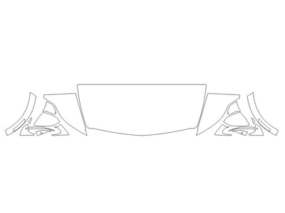 lyriq 3M Clear Bra Hood Precut PPF Diagram
