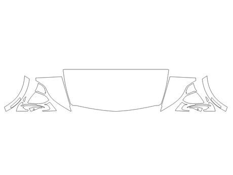 lyriq 3M Clear Bra Hood Precut PPF Diagram