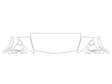lyriq Avery Dennison Clear Bra Hood Precut PPF Diagram