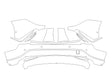 lyriq 3M Clear Bra Door Cup Precut PPF Diagram