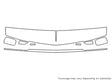 seville Avery Dennison Clear Bra Hood Precut PPF Diagram