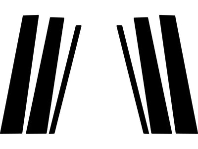 cadillac seville 1998-2004 Gloss Black Pillar Trim