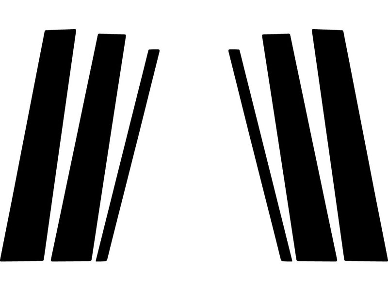 cadillac seville 1998-2004 Carbon Fiber Pillar Trim Diagram