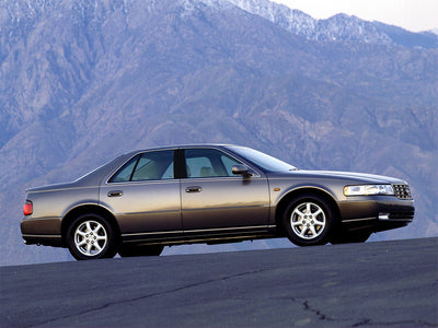 cadillac seville 1998-2004 Brushed Aluminum Black Pillar Trim