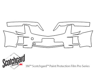 srx 3M Clear Bra Bumper Precut PPF Diagram