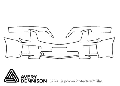 srx Avery Dennison Clear Bra Bumper Precut PPF Diagram