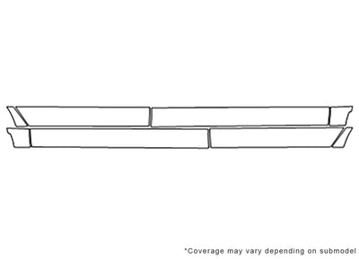 srx Avery Dennison Clear Bra Door Cup Precut PPF Diagram