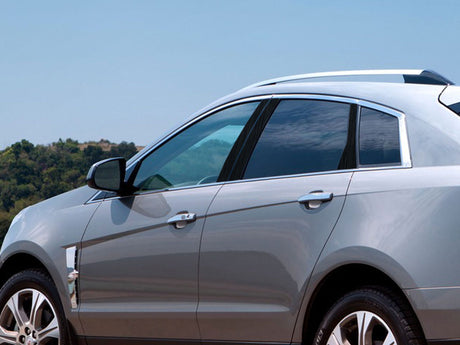 cadillac srx 2010-2016 Brushed Aluminum Black Pillar Cover Diagram