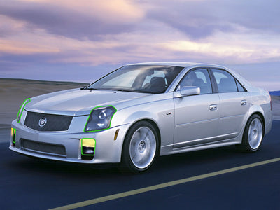 cadillac sts 2005-2007 Headlight Protection Installation Location