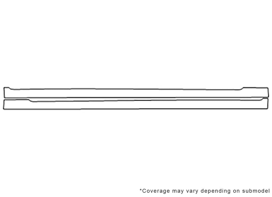 sts 3M Clear Bra Door Cup Precut PPF Diagram