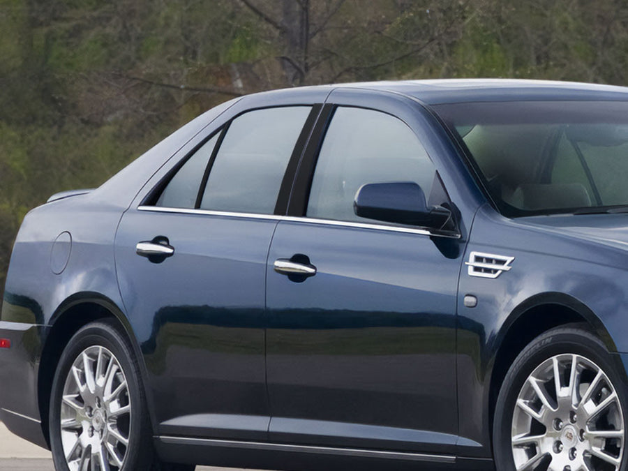 cadillac sts 2005-2011 Gloss Black Pillar Cover Diagram