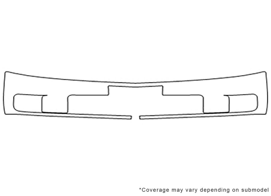 xlr 3M Clear Bra Bumper Precut PPF Diagram
