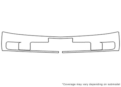 xlr Avery Dennison Clear Bra Bumper Precut PPF Diagram