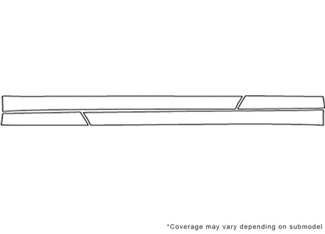 xlr 3M Clear Bra Door Cup Precut PPF Diagram