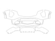 xt4 Avery Dennison Clear Bra Bumper Precut PPF Diagram
