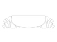 xt4 Avery Dennison Clear Bra Hood Precut PPF Diagram