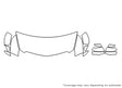 xt5 3M Clear Bra Hood Precut PPF Diagram