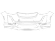 xt6 Avery Dennison Clear Bra Bumper Precut PPF Diagram