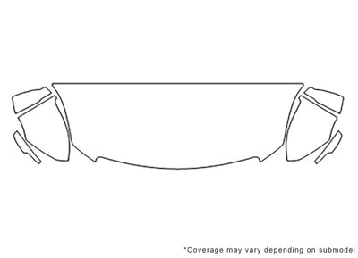 xts 3M Clear Bra Hood Precut PPF Diagram