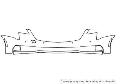xts 3M Clear Bra Bumper Precut PPF Diagram
