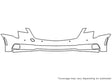 xts Avery Dennison Clear Bra Bumper Precut PPF Diagram